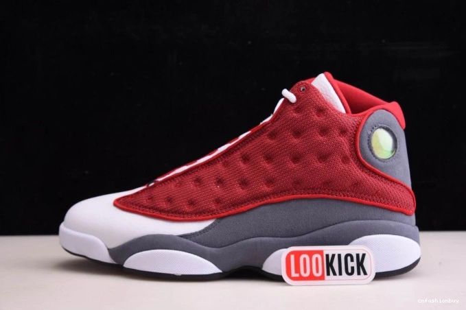 Retro Jordan Red Air Flint 414571-600 13 Grey Gym 1026